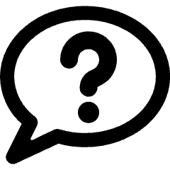 Messages Bubble Question Alternate Icon from Ultimate Bold Set