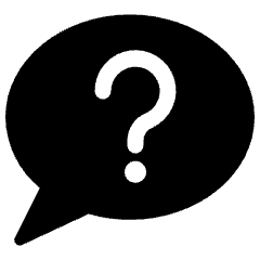 Messages Bubble Question Icon from Ultimate Bold Set