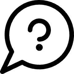 Messages Bubble Question Icon from Ultimate Regular Set