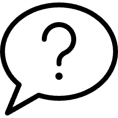 Messages Bubble Question Icon from Ultimate Light Set
