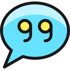 Messages Bubble Quotation Icon from Ultimate Colors Set