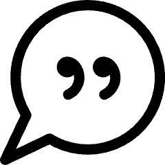 Messages Bubble Quotation Icon from Ultimate Regular Set