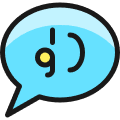 Messages Bubble Quote Icon from Ultimate Colors Set