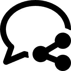 Messages Bubble Share Alternate Icon from Ultimate Bold Set