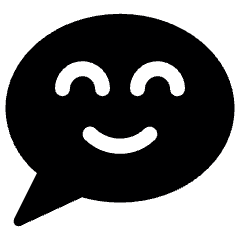 Messages Bubble Smile Icon from Ultimate Bold Set
