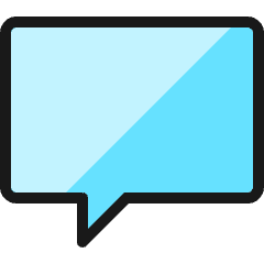 Messages Bubble Square Icon from Ultimate Colors Set