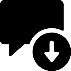 Messages Bubble Square Download Icon from Ultimate Bold Set