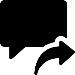 Messages Bubble Square Forward Icon from Ultimate Bold Set
