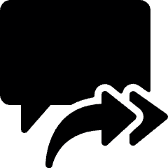 Messages Bubble Square Forward All Icon from Ultimate Bold Set