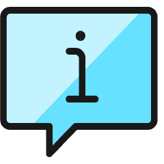 Messages Bubble Square Information Icon from Ultimate Colors Set