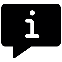 Messages Bubble Square Information Icon from Ultimate Bold Set