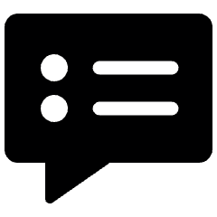 Messages Bubble Square Menu Icon from Ultimate Bold Set