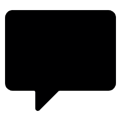 Messages Bubble Square Icon from Ultimate Bold Set