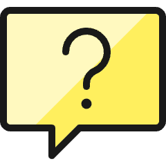 Messages Bubble Square Question Icon from Ultimate Colors Set