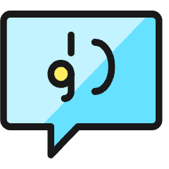 Messages Bubble Square Quote Icon from Ultimate Colors Set