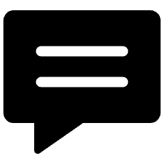 Messages Bubble Square Text Icon from Ultimate Bold Set