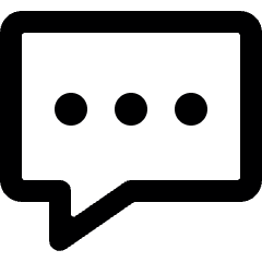 Messages Bubble Square Typing Alternate Icon from Ultimate Bold Set