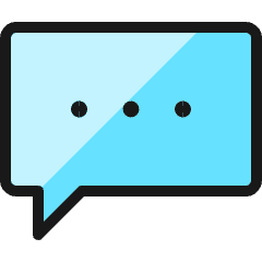 Messages Bubble Square Typing Icon from Ultimate Colors Set
