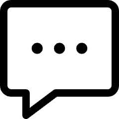 Messages Bubble Square Typing Icon from Ultimate Regular Set