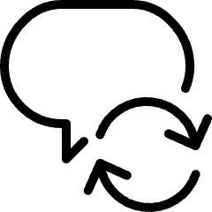 Messages Bubble Sync 1 Icon from Ultimate Light Set