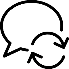 Messages Bubble Sync Icon from Ultimate Light Set