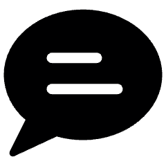 Messages Bubble Text 1 Icon from Ultimate Bold Set