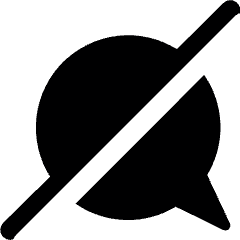 Mute Chat 1 Icon from Ultimate Bold Set