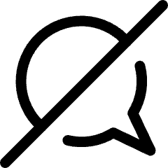 Mute Chat 1 Icon from Ultimate Regular Set