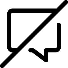 Mute Chat 2 Icon from Ultimate Regular Set