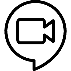 Google Hangouts Meet Logo Icon from Ultimate Light Set