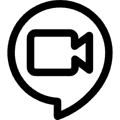 Google Hangouts Meet Logo Icon from Ultimate Regular Set