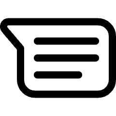 Messages Logo Icon from Ultimate Regular Set