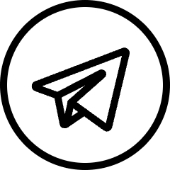 Telegram Logo Icon from Ultimate Light Set