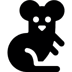 Mouse Body Icon from Ultimate Bold Set