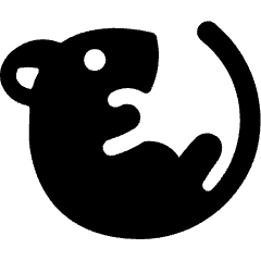 Rat Curve Icon from Ultimate Bold Set