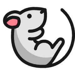 Rat Curve Icon from Ultimate Colors Set