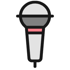 Microphone Karaoke 1 Icon from Ultimate Colors Set