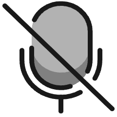Microphone Off Icon from Ultimate Colors Set