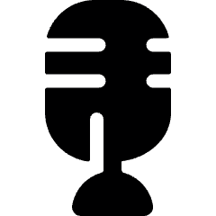 Microphone Podcast Icon from Ultimate Bold Set