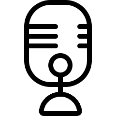 Microphone Podcast Icon from Ultimate Light Set