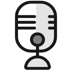 Microphone Podcast Icon from Ultimate Colors Set