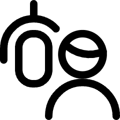 Microphone Sing Man Icon from Ultimate Regular Set