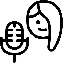 Microphone Sing Woman Icon from Ultimate Light Set