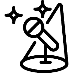 Microphone Stage Icon from Ultimate Light Set