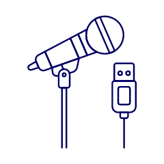 Microphone 21 Illustration from UX Line Set