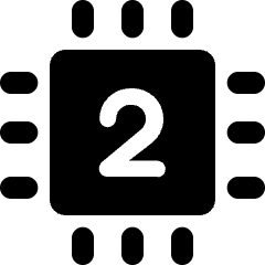 Computer Chip 2 Icon from Ultimate Bold Set