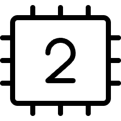 Computer Chip 2 Icon from Ultimate Light Set