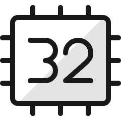 Computer Chip 32 Icon from Ultimate Colors Set