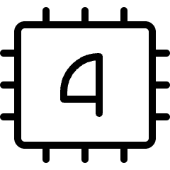 Computer Chip 4 Icon from Ultimate Light Set