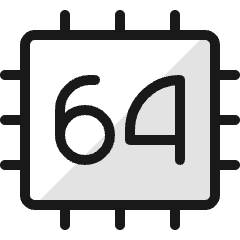 Computer Chip 64 Icon from Ultimate Colors Set